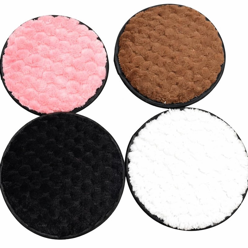 Microfiber Makeup Remover Sponge – Removes Waterproof Makeup with Water Only, No Chemicals Needed (4 PCS)