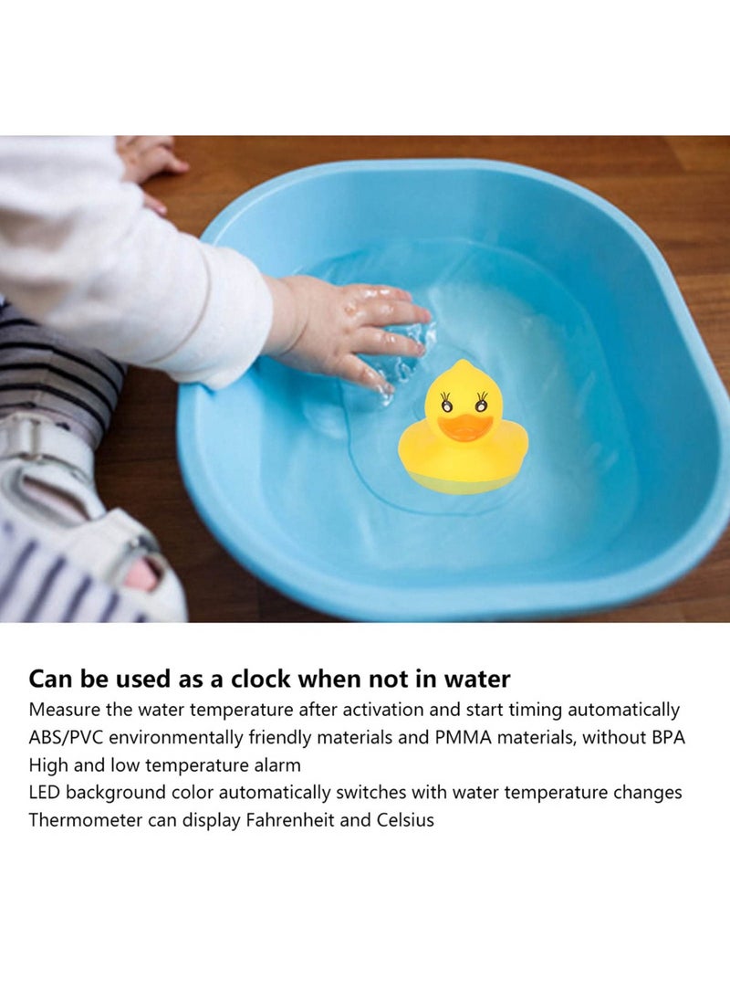 Generic - Baby Bath Thermometer - Duck Shape Floating Baby Pool Thermometer Water Thermometer Baby Bath Toys Bath Floating Toy for Water Temperature Measuring High and Low Temperature Alarm - Image 1
