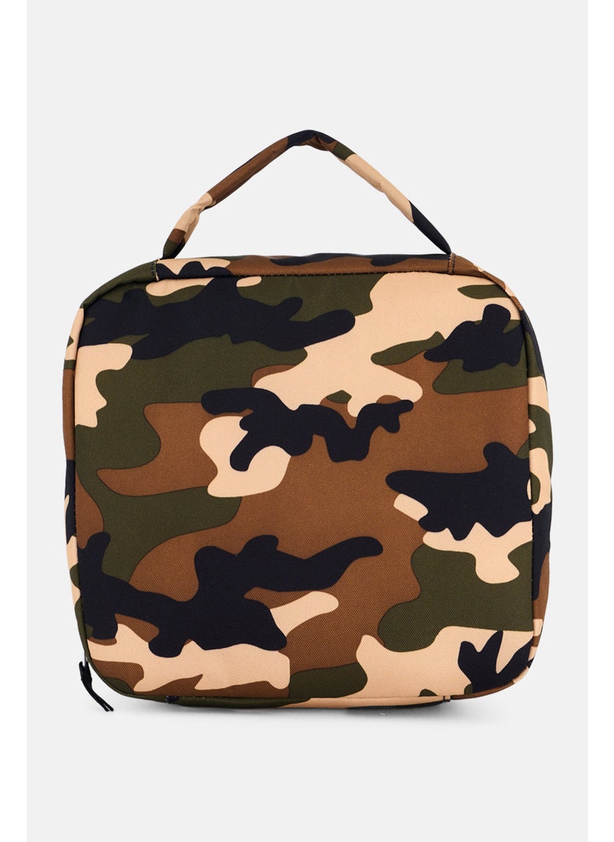 JANSPORT - Kids Unisex Buckshot Camo Lunch Bag 22,5 L x 24 H x 7 W cm, Olive - Image 1
