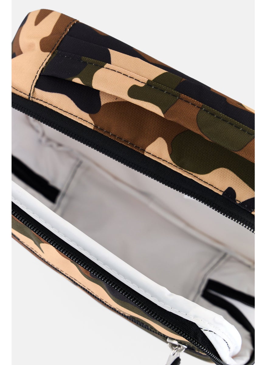 JANSPORT - Kids Unisex Buckshot Camo Lunch Bag 22,5 L x 24 H x 7 W cm, Olive - Image 1