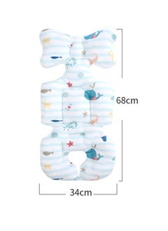 XiuWoo Baby Seat Pad Liner for Stroller Baby Seat Pad Stroller Liner Universal 3D Air Mesh Breathable Car High Chair Cushion for Infant Soft Padding,Baby Carrier Pram Non Slip Cushion for Baby Kid Toddler  - Image 2