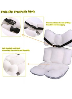 XiuWoo Baby Seat Pad Liner for Stroller Baby Seat Pad Stroller Liner Universal 3D Air Mesh Breathable Car High Chair Cushion for Infant Soft Padding,Baby Carrier Pram Non Slip Cushion for Baby Kid Toddler  - Image 3