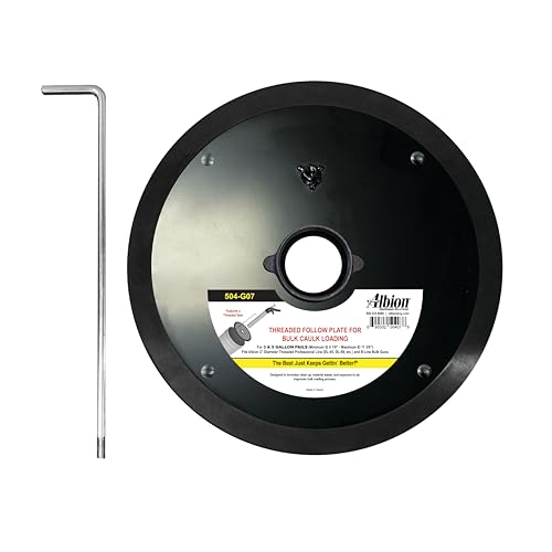 Albion Engineering 504-G07 Threaded Follow Plate for 5 Gallon Pail - Image 1