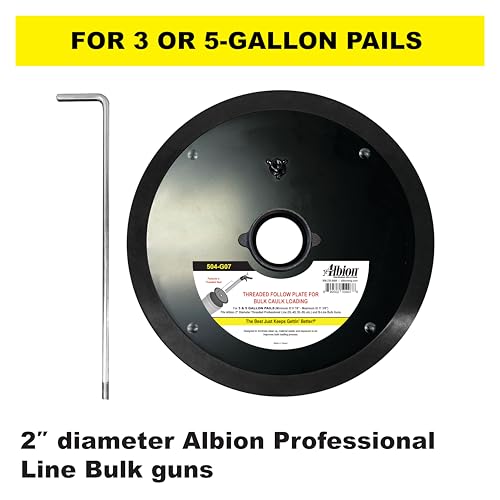 Albion Engineering 504-G07 Threaded Follow Plate for 5 Gallon Pail - Image 2