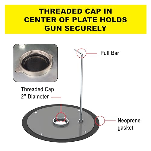 Albion Engineering 504-G07 Threaded Follow Plate for 5 Gallon Pail - Image 3