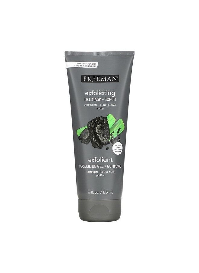 Freeman Beauty - Polishing Gel Beauty Mask + Scrub Charcoal + Black Sugar 6 fl oz 175 ml - Image 1