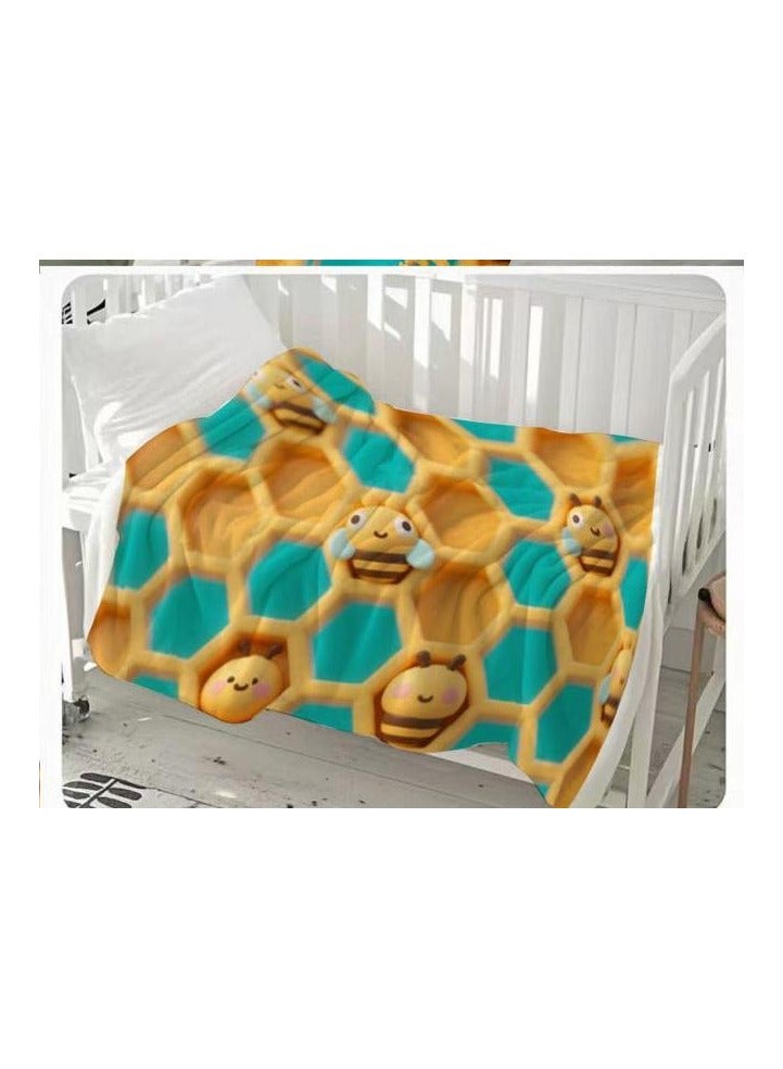 عام بطانية رقيقة من الفانيلا (دافئة ومريحة، ومناسبة للنوم، واستخدام الألعاب، وإزالة الغبار والرمل) 150 سم * 200 سم - 170 - Image 3