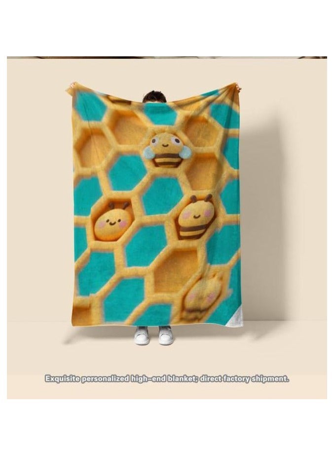 عام بطانية رقيقة من الفانيلا (دافئة ومريحة، ومناسبة للنوم، واستخدام الألعاب، وإزالة الغبار والرمل) 150 سم * 200 سم - 170 - Image 4