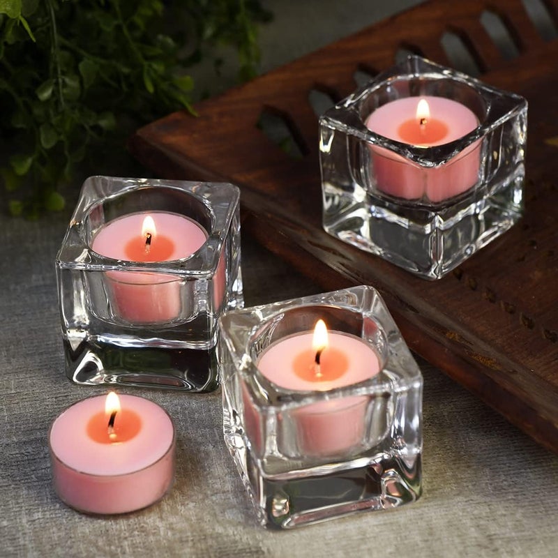 DEYBBY Natural Scented Soy Wax Tealight Candles Bulk, Rose Aromatherapy Luxury Tea Candle Set of 36 - 4 Hour Burning Great Gift - Image 5