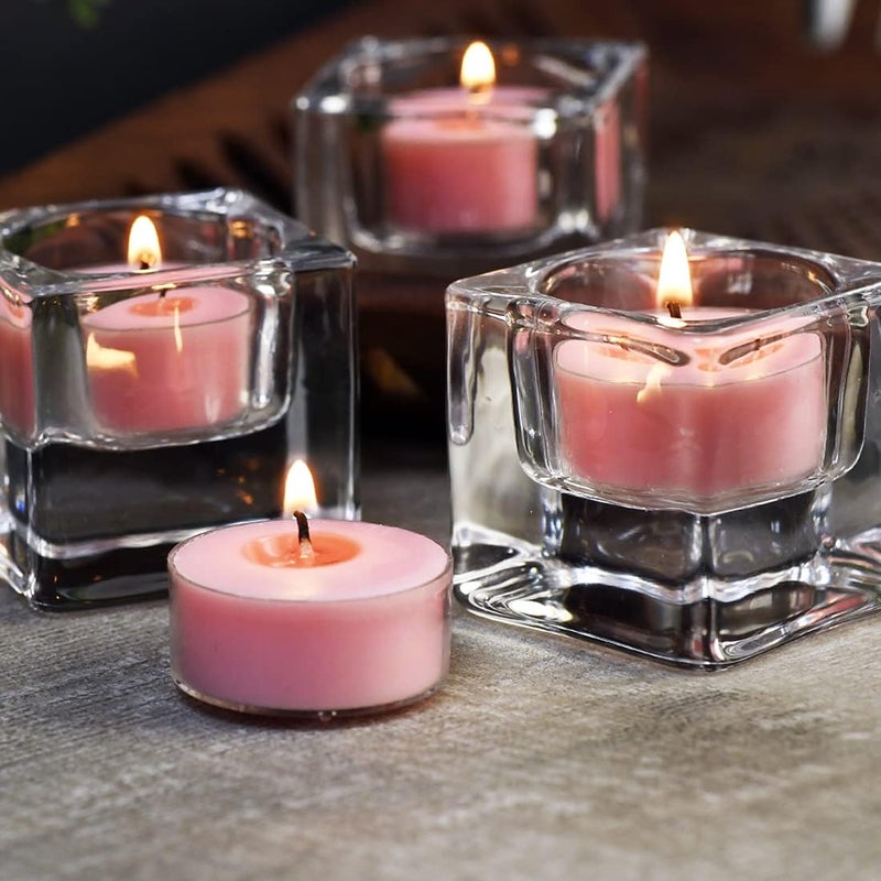 DEYBBY Natural Scented Soy Wax Tealight Candles Bulk, Rose Aromatherapy Luxury Tea Candle Set of 36 - 4 Hour Burning Great Gift - Image 4