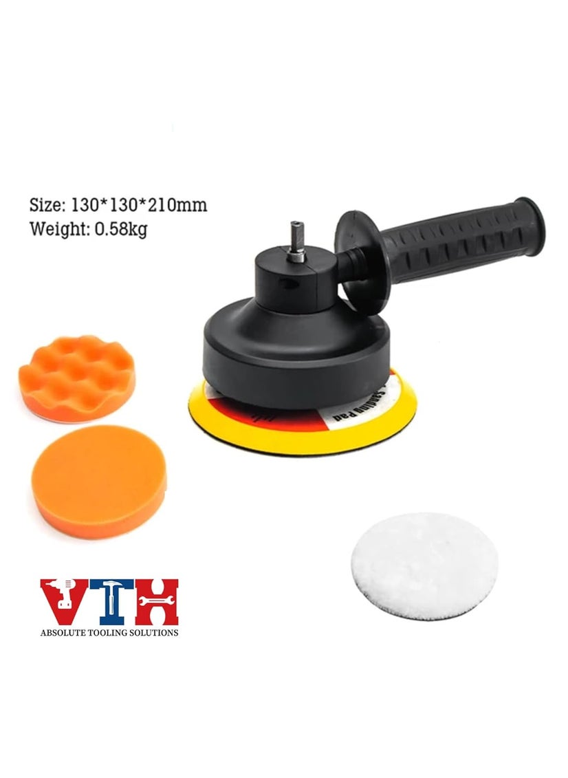 VTH WITH TAGLINE ABSOLUTE TOOLING SOLUTIONS VTH Electric drill to polisher converter household handheld mini electric polishing machine conversion head car polisher accessory  - Image 2