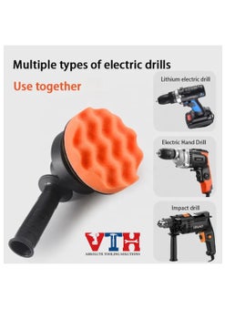 VTH WITH TAGLINE ABSOLUTE TOOLING SOLUTIONS VTH Electric drill to polisher converter household handheld mini electric polishing machine conversion head car polisher accessory  - Image 4