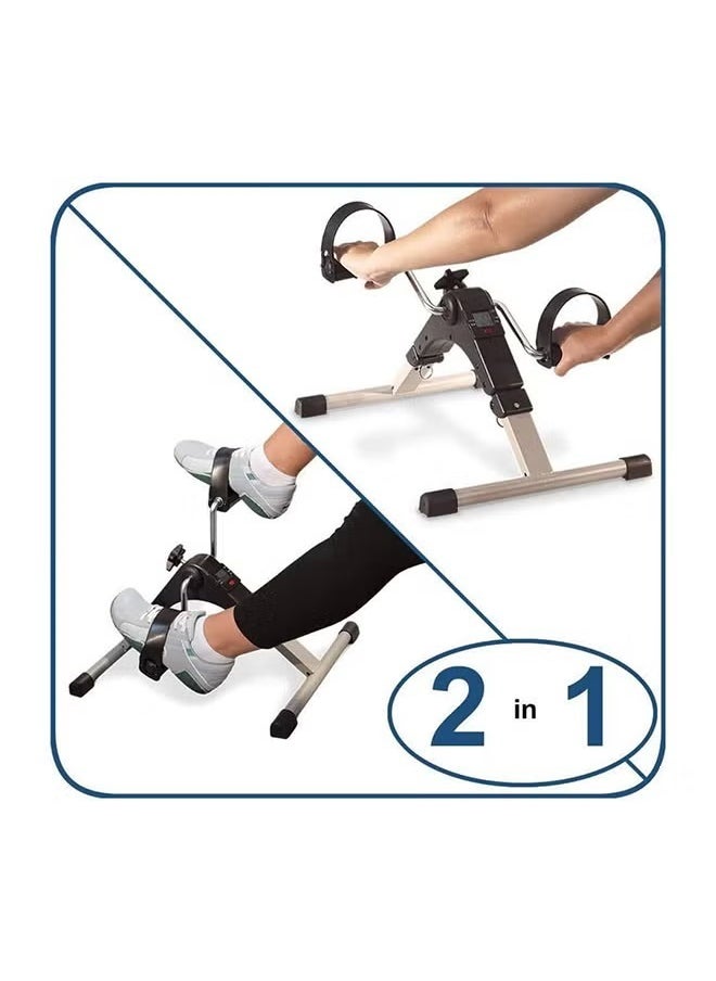 ماركة غير محددة دواسة تمرين صغيرة محمولة من BODYFIT، دراجة تمرين منزلية، أفضل ذراع وساق، آلة بيع متجولة، دراجة دوارة صغيرة، شاشة عرض LED، معدات صالة الألعاب الرياضية، قابلة للطي  - Image 3