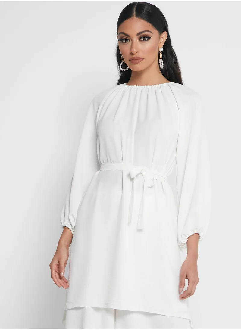 Shahad x Khizana Flowy Top & Pants Set