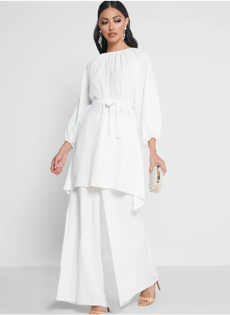 Shahad x Khizana Flowy Top & Pants Set