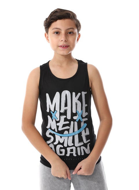 تيشرت كات أولادي مزود بطباعات