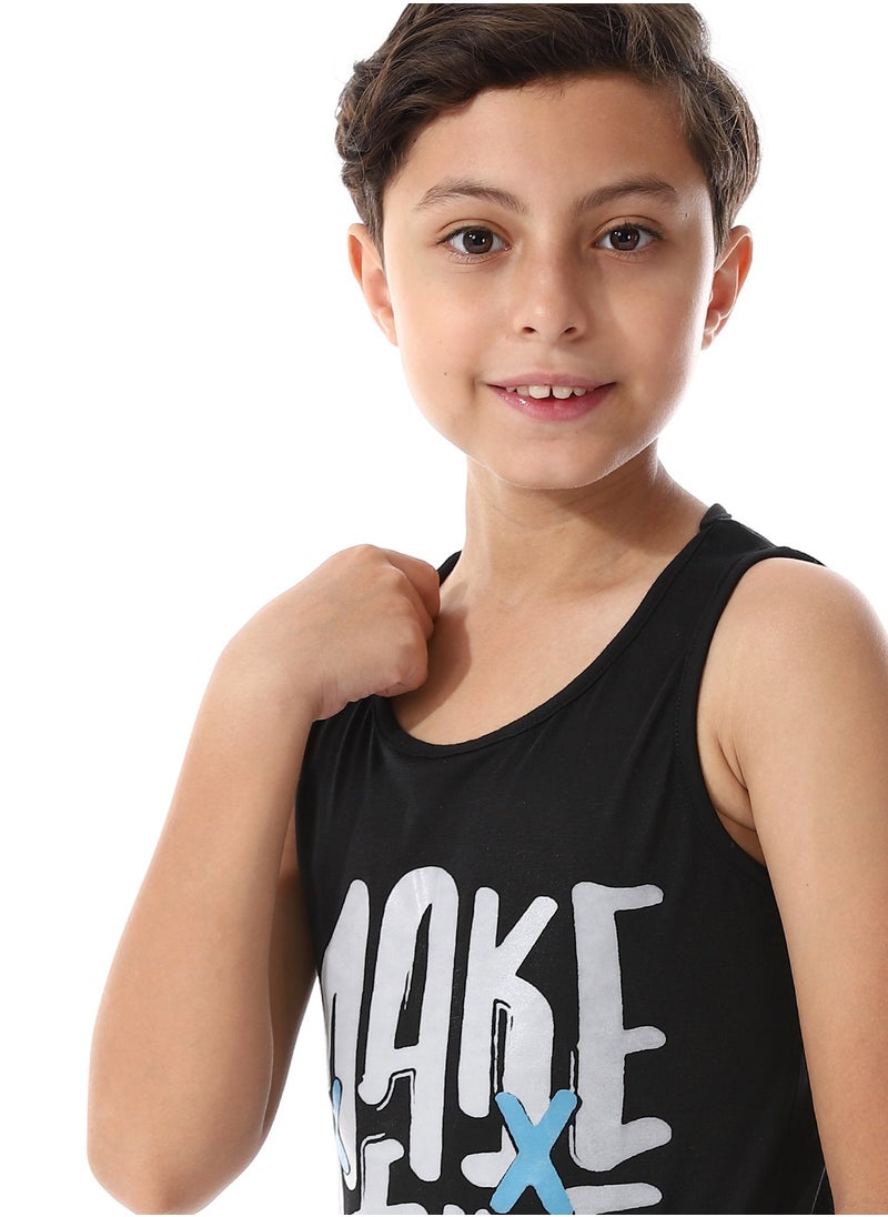 سيزار تيشرت كات أولادي مزود بطباعات  - Image 3