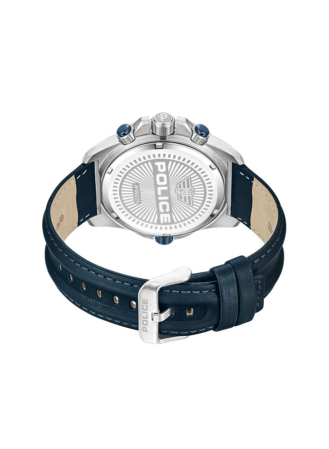 POLICE Men Chronograph Round Shape Leather Wrist Watch PEWJF0022503 - 46 Mm