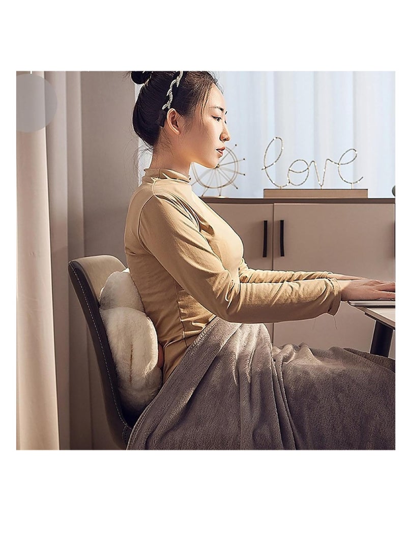 CityRiya-Long 3 in 1 Car Pillow Blanket for Travel, Foldable Plush Sofa Cushion & Soft Fluffy Throw Blanket with Zipper, Multi-Use Lounge Pillow for Car, Airplane, Home Decor (Cozy & Portable) - Image 3