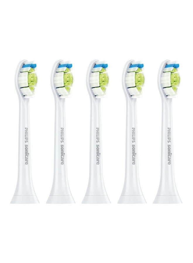 Philips 5-Piece Sonicare Diamond Clean Toothbrush Heads White/Green/Blue - Image 1
