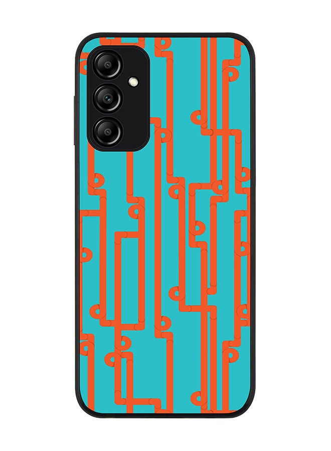 Stylizedd Rugged Black edge case for Samsung Galaxy M14 5G Slim fit Soft Case Flexible Rubber Edges Anti Drop TPU Gel Thin Cover -  Pipe Puzzle - Image 1