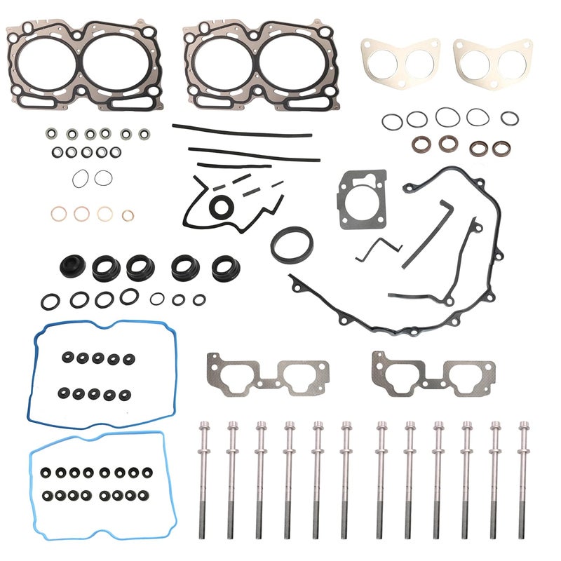BENERAY Full MLS Head Gasket Set with Bolts for Subaru Legacy, Outback, Impreza, Forester, Baja 1999-2003, 2.5L H4 SOHC - Image 1