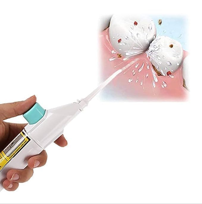 ITUSHA Portable Dental Water Flosser, Travel Water Jet Cordless Portable Air Technology Dental Oral Irrigator or Air Floss for Teeth Cleaning Power Dental Care - Image 1