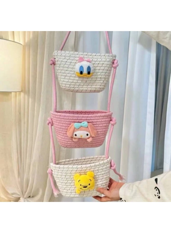 Cotton wall organizer for children