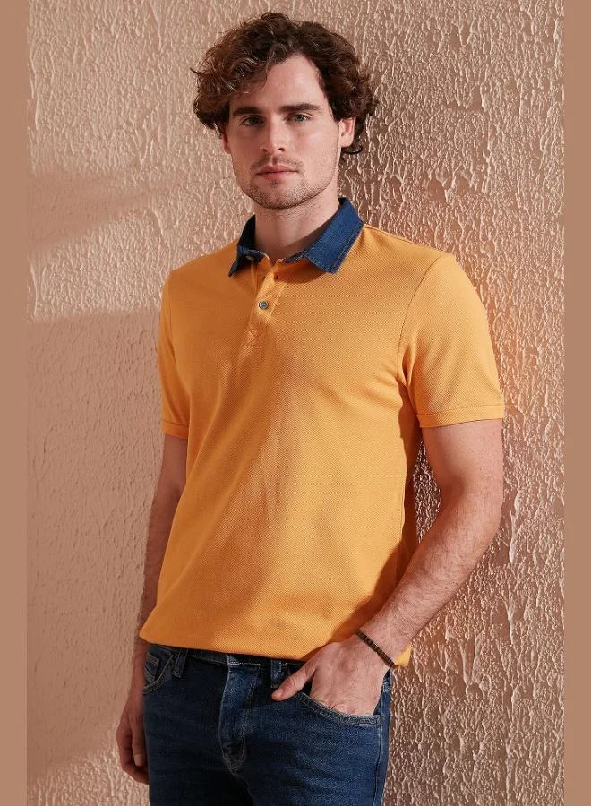 Buratti  Buratti 100% Cotton Buttoned Regular Fit Polo Collar T Shirt Men's POLO COLLAR T SHIRT 5902134 for Men | Best Price UAE