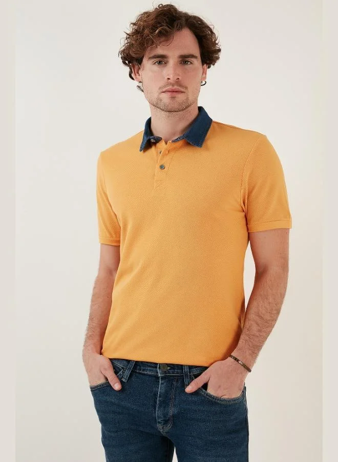 Buratti 100% Cotton Buttoned Regular Fit Polo Collar T Shirt Men's POLO COLLAR T SHIRT 5902134