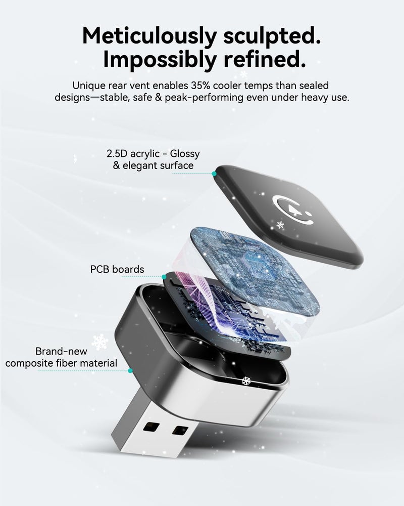 Spedal 2026 2-in-1 Wireless CarPlay & Android Auto Adapter, Ultra Mini Dongle Converts Wired to Wireless, WiFi 6 & Bluetooth 5.4, Plug & Play Stick for Cars with Factory Wired System, Low Latency - Image 5