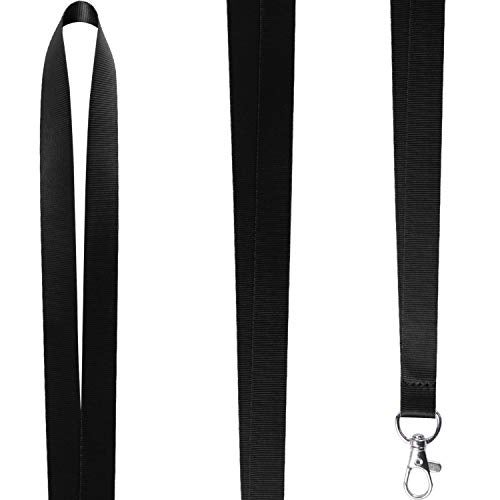 YOUOWO Lanyards with Vertical ID Badges Holder 8 Pack Black Neck Lanyard for Keys Office ID Card Holder - Image 5