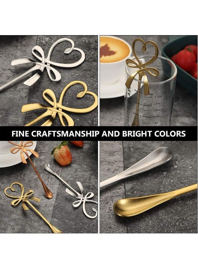 نيبمينينت مجموعة ملاعق قهوة من الستانلس ستيل بتصميم على شكل عقدة مكونة 3 قطع متعدد الألوان 14x4.6سم - Image 4