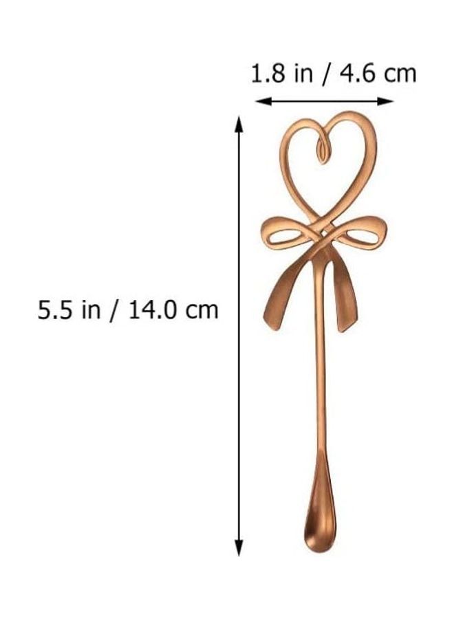 نيبمينينت مجموعة ملاعق قهوة من الستانلس ستيل بتصميم على شكل عقدة مكونة 3 قطع متعدد الألوان 14x4.6سم - Image 2