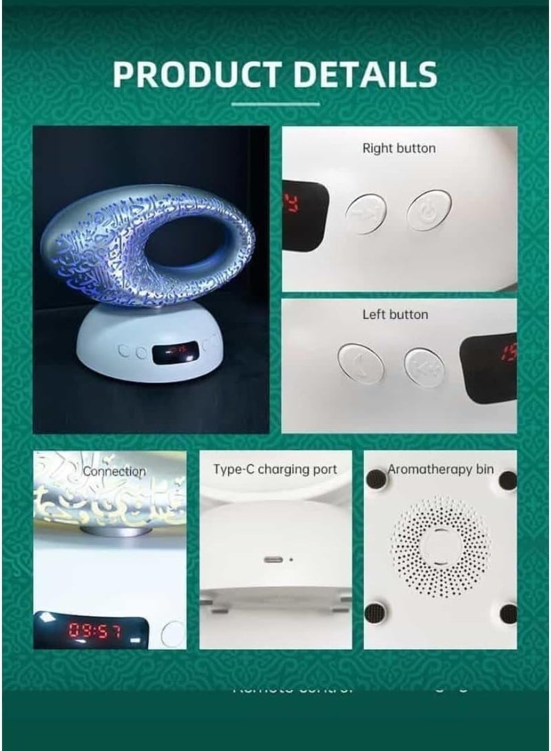 Gravity Transform Your Spiritual Experience Museum of the Future Digital Quran Speaker - Wireless LED, Azan Clock, App Control Immersive Quranic Verses, Seamless Connectivity for Modern Muslims - Image 3