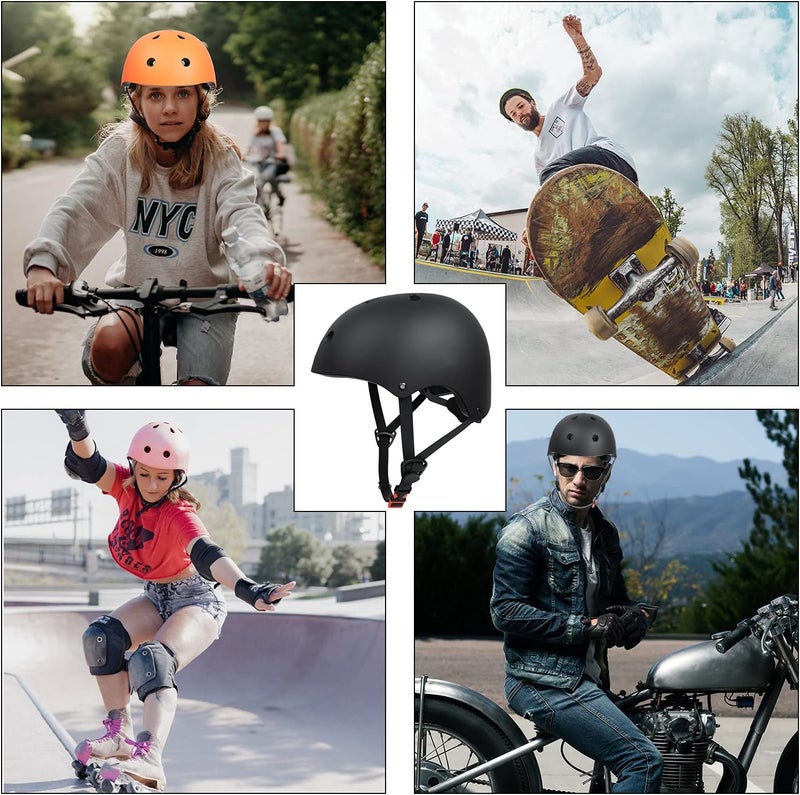67i Bike Helmet Skateboard Helmet for Adult Cycling Bicycle Scooter Helmets for Men Women Adjustable Roller Skate Helmet for Multi-Sport Bicycle Scooter Inline Rollerblading Cycling Skateboarding - Image 4