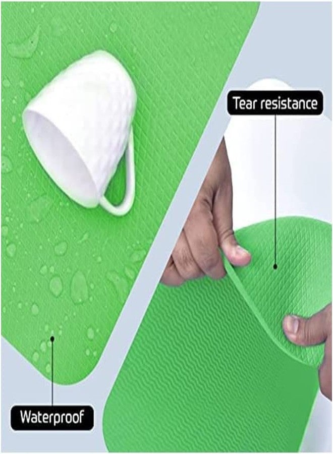 فينوم بساط يوغا فينوم للرجال والنساء مصنوع من مادة NBR، بساط تمارين سميك للغاية 06 مم لتمارين اليوغا - (اللون: أخضر) (الموديل: 1331) - Image 5