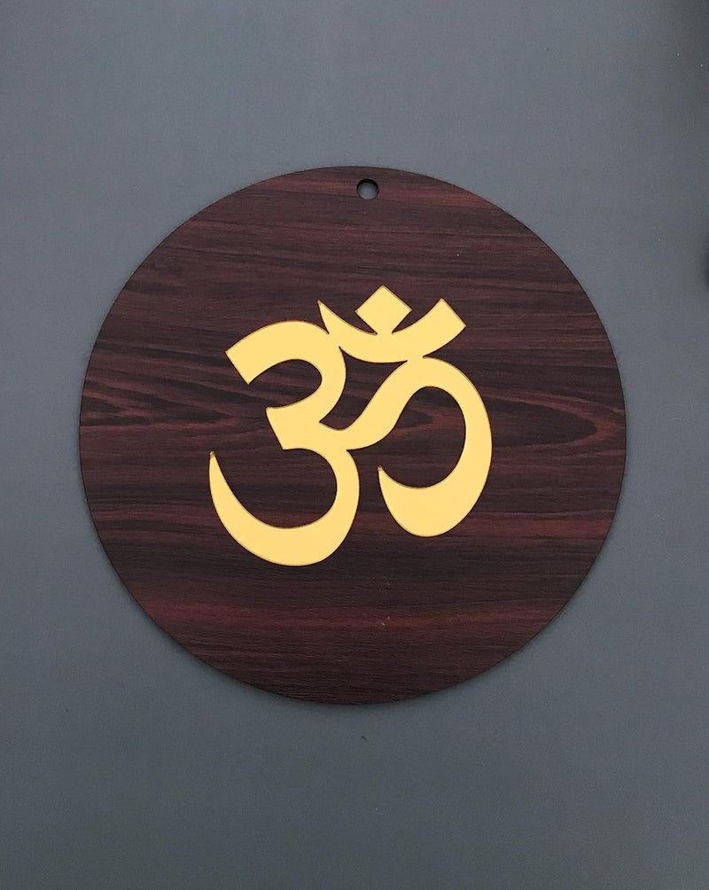 DULI Dream Catcher Traditional Indian Dreamcatcher Wall Art for Bedrooms, Home Wall, Hanging Design, Height 75 cm (Blue),Metal, Feathers Dreamcatcher (MDF_Hanging-Om) - Image 1