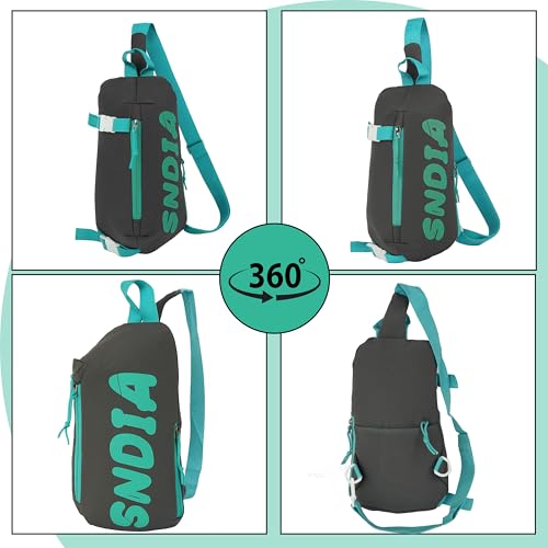 SNDIA Sling Bag for Men Stylish Crossbody Backpack for Men & Women, Messenger Bags, Casual Shoulder Bag, Chest Bag (Dark Grey, 31x15x18cm) - Image 4