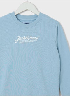 Jack & Jones Junior Kids Logo Crew Neck Sweatshirt  - Image 3