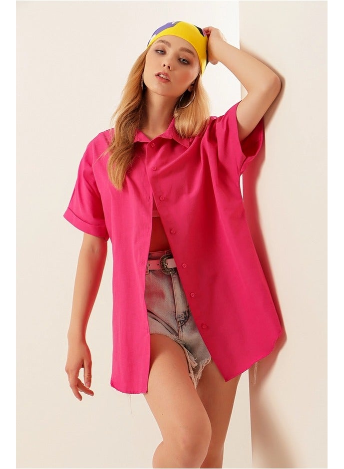 BIG DART Oversize Long Basic Shirt - Image 3