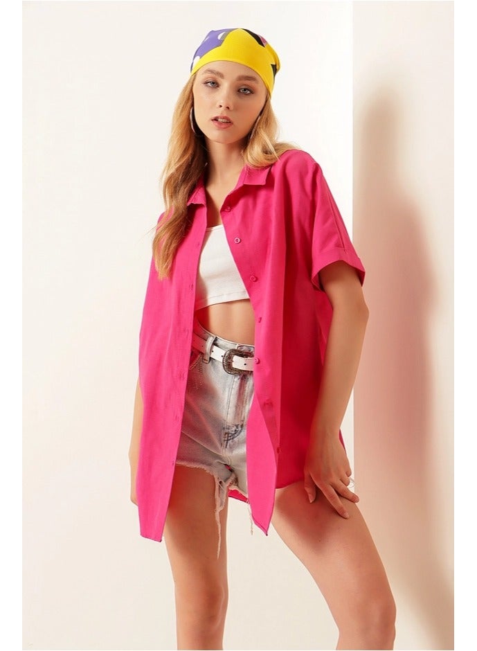 BIG DART Oversize Long Basic Shirt - Image 2