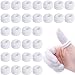 Yeasing Finger Bandages 30pcs Bobs Thumb Bandage Finger Bandage Tubular White Cotton Finger Cots Finger Stall for Work Kitchen Finger Protection - Image 1