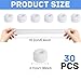 Yeasing Finger Bandages 30pcs Bobs Thumb Bandage Finger Bandage Tubular White Cotton Finger Cots Finger Stall for Work Kitchen Finger Protection - Image 4