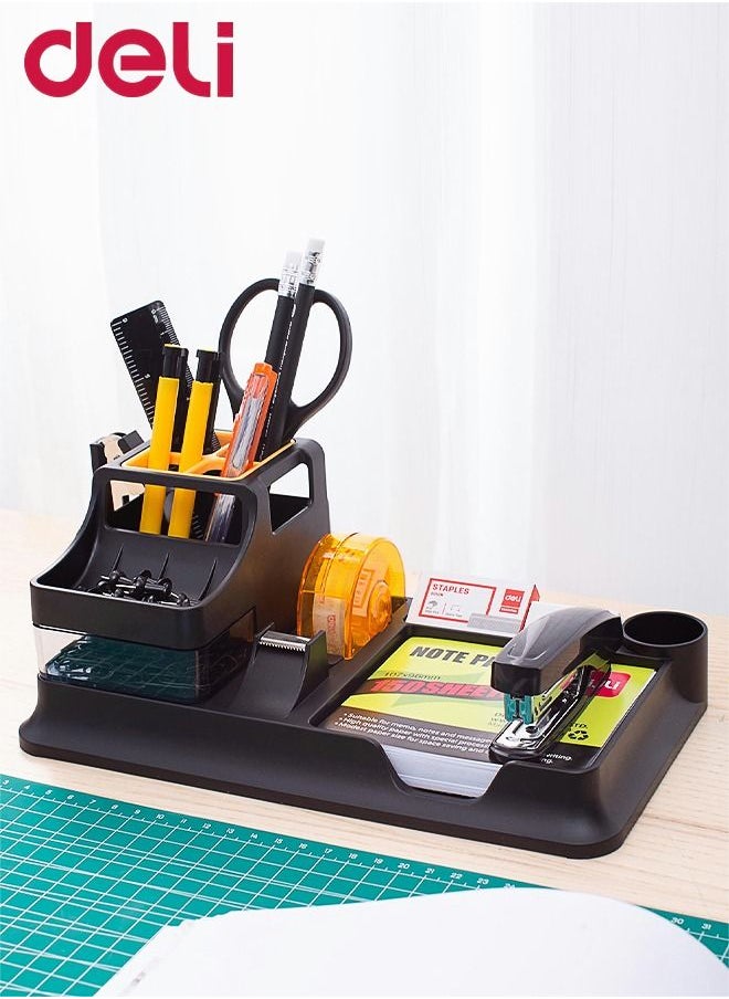 Deli 2 Pcs 6 Compartment Multi-Functional Desk Organizer Box  - Image 2