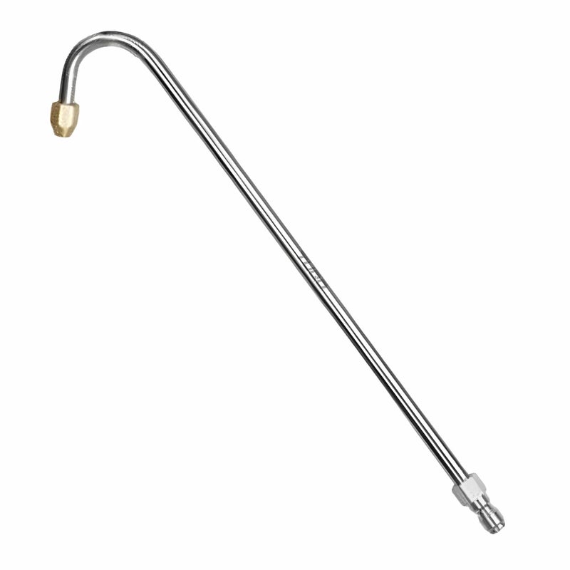 TUQO Extension Rod for High Pressure Washer - Bend Type Metal Rod with 1/4" Male Quick Plug Connector | Extension Wand for Cleaning Thight Places, Car, Bike, Floor, Roof. (U Shape - 340mm) - Image 1