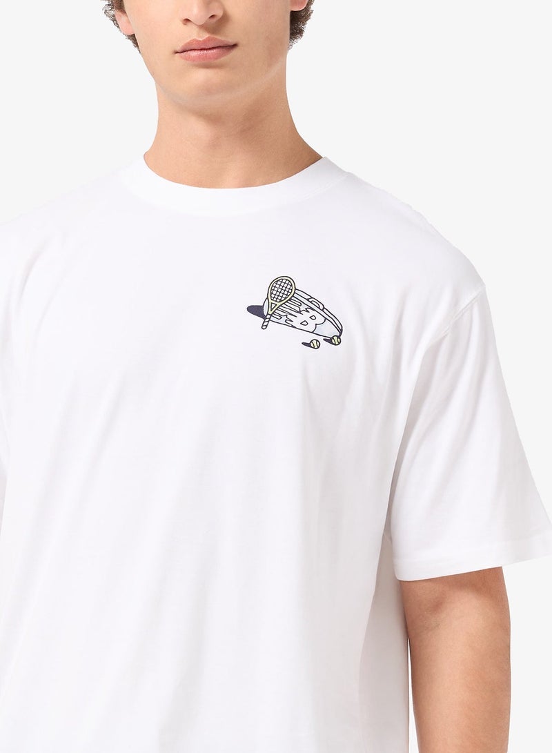 نيو بالانس تيشيرت برسومات تنس - Image 3