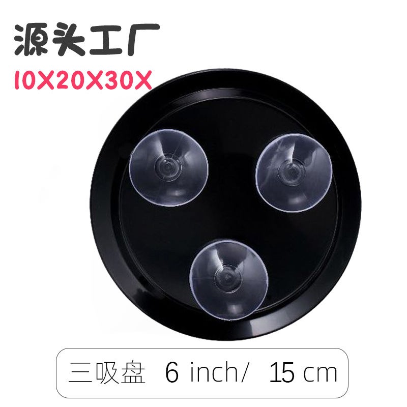 6Inch Φ150Mm*20X 30X Magnifying Glass Concave Mirror Convenient Nail-Free Three-Suction Bathroom Makeup Suction Cup Mirror - Image 2