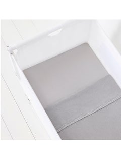 Snuz 3 Pieces Crib Bedding Set For Infant And Baby, 100% Soft Jersey Cotton, Contents: 1X Blanket , 2 X Crib Sheets Fitted Sheet Size:44 X 80Cm (Max.), Blanket Size: 75 X 75Cm - Grey  - Image 2