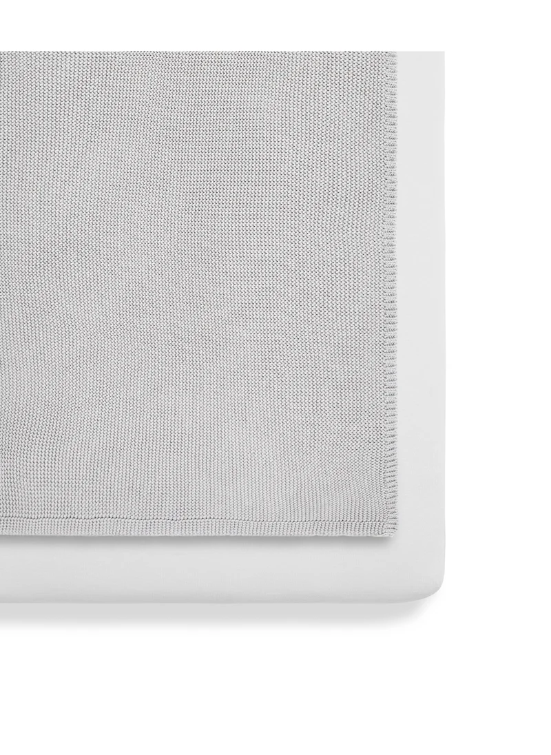سنوز 3 Pieces Crib Bedding Set For Infant And Baby, 100% Soft Jersey Cotton, Contents: 1X Blanket , 2 X Crib Sheets Fitted Sheet Size:44 X 80Cm (Max.), Blanket Size: 75 X 75Cm - Grey